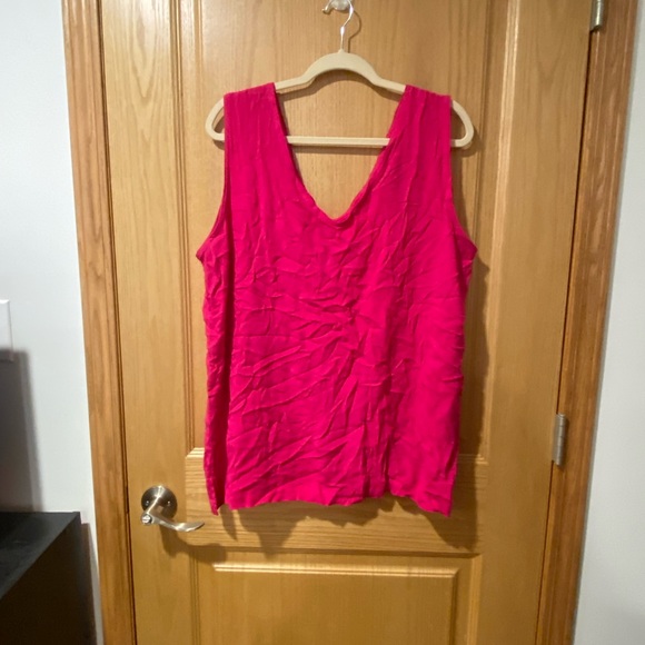 Kathryn Deene (Katy D) Women’s Plus Size 18/20 Pink Flowy Tank Top - Picture 2 of 5